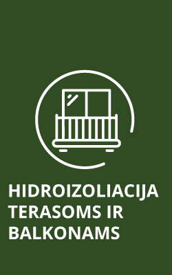 Hidroizoliacija terasoms ir balkonams