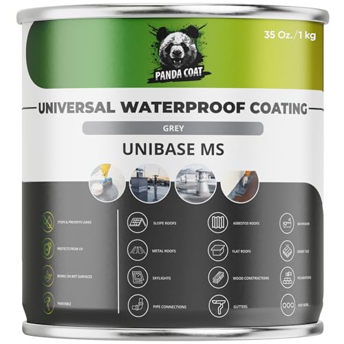 UniBase MS – Universali Hidroizoliacija (Skysta Guma), Pilka/Juoda, 1kg/5,7kg