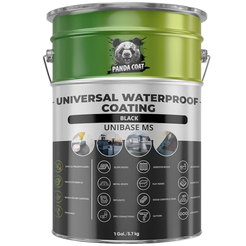 UniBase MS – Universali Hidroizoliacija (Skysta Guma), Pilka/Juoda, 1kg/5,7kg