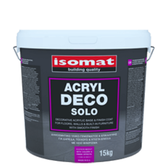 Dekoratyvinis pagrindo sluoksnis ACRYL DECO SOLO Balta