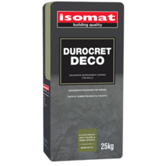 Mikrocementinis tinkas DUROCRET-DECO light grey 25KG