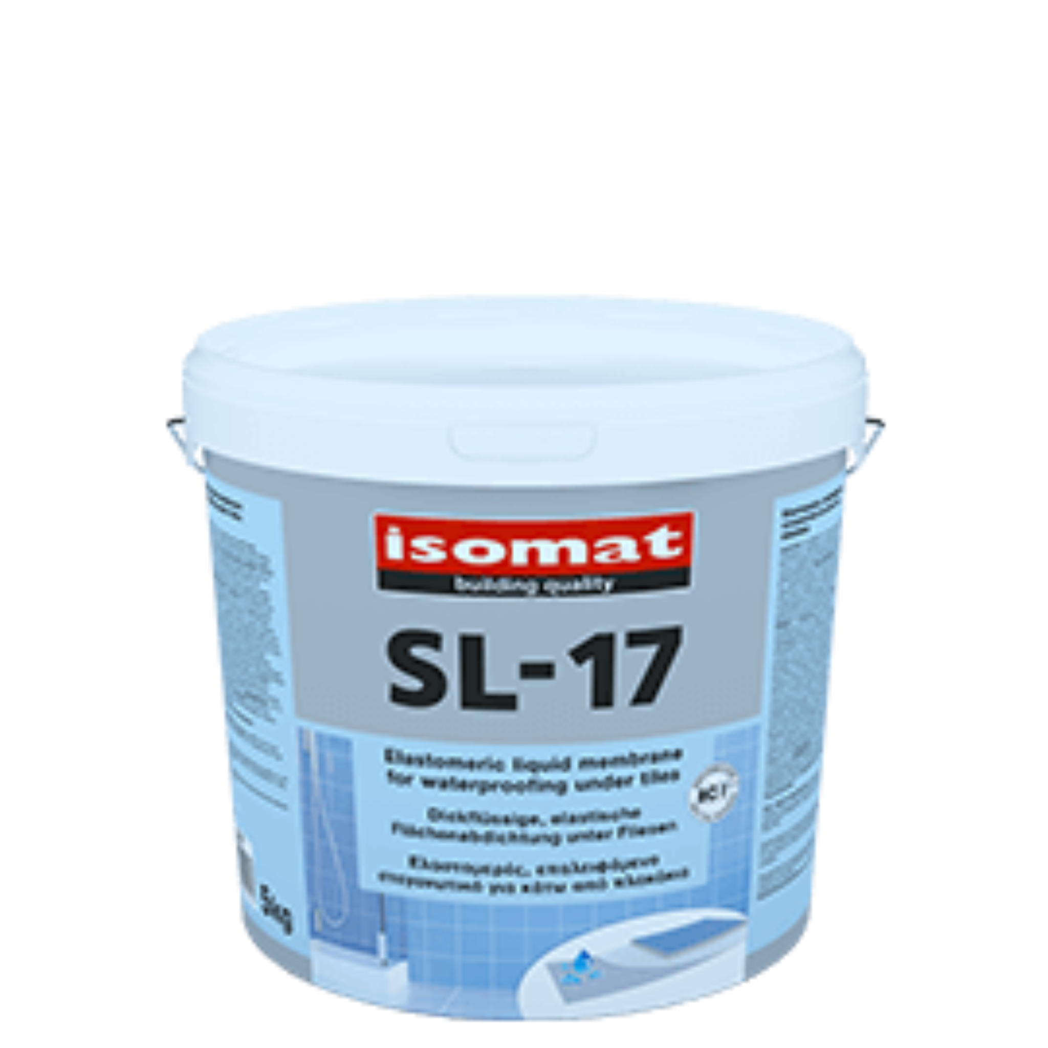 Flüssige Elastomermembran ISOMAT SL 17 hellblau