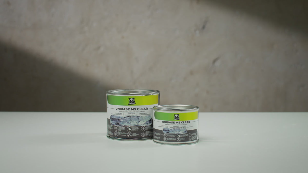UniBase MS Clear – Skaidri Hidroizoliacinė Pasta, 0,2kg/1kg